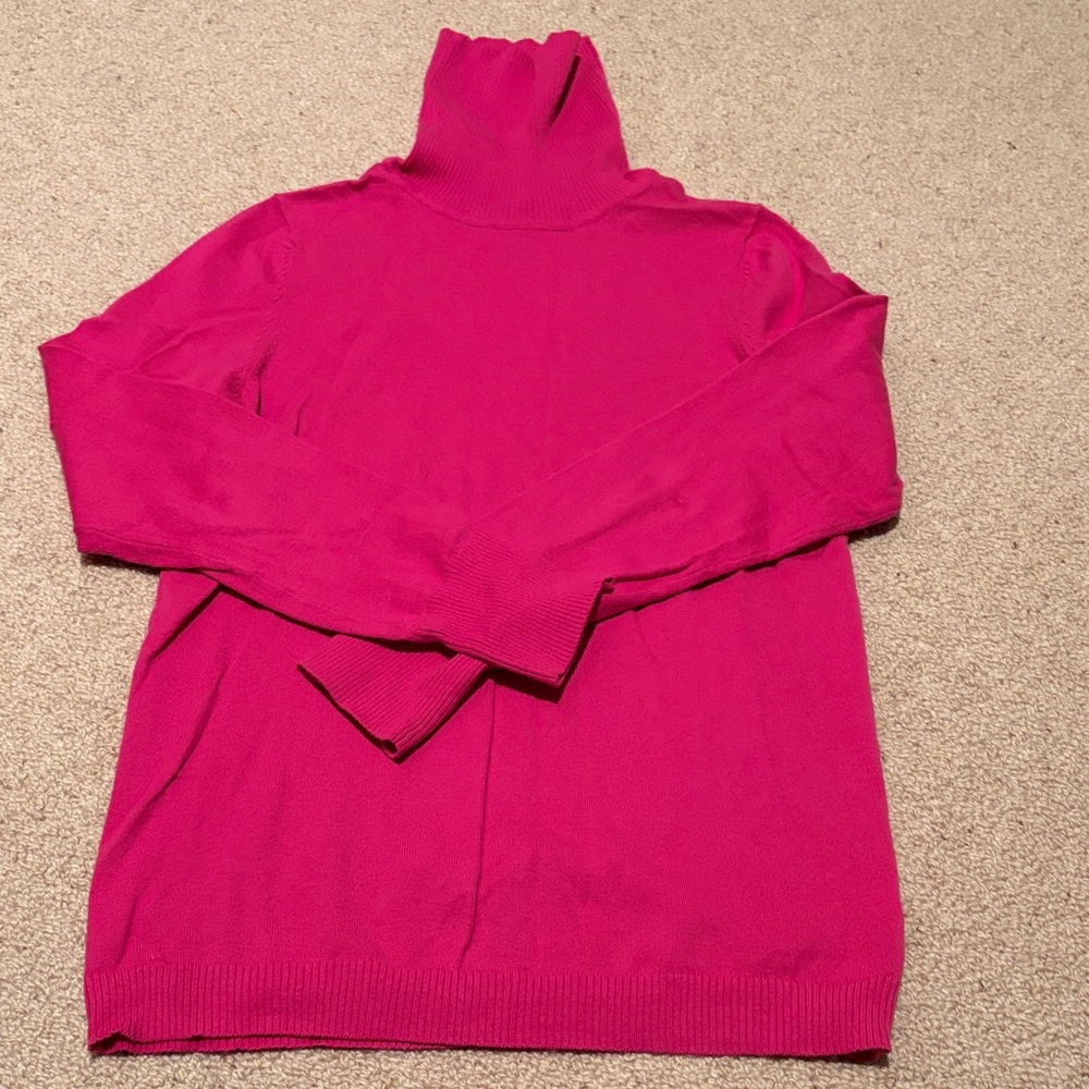 Women's Pink Turtleneck Sweater